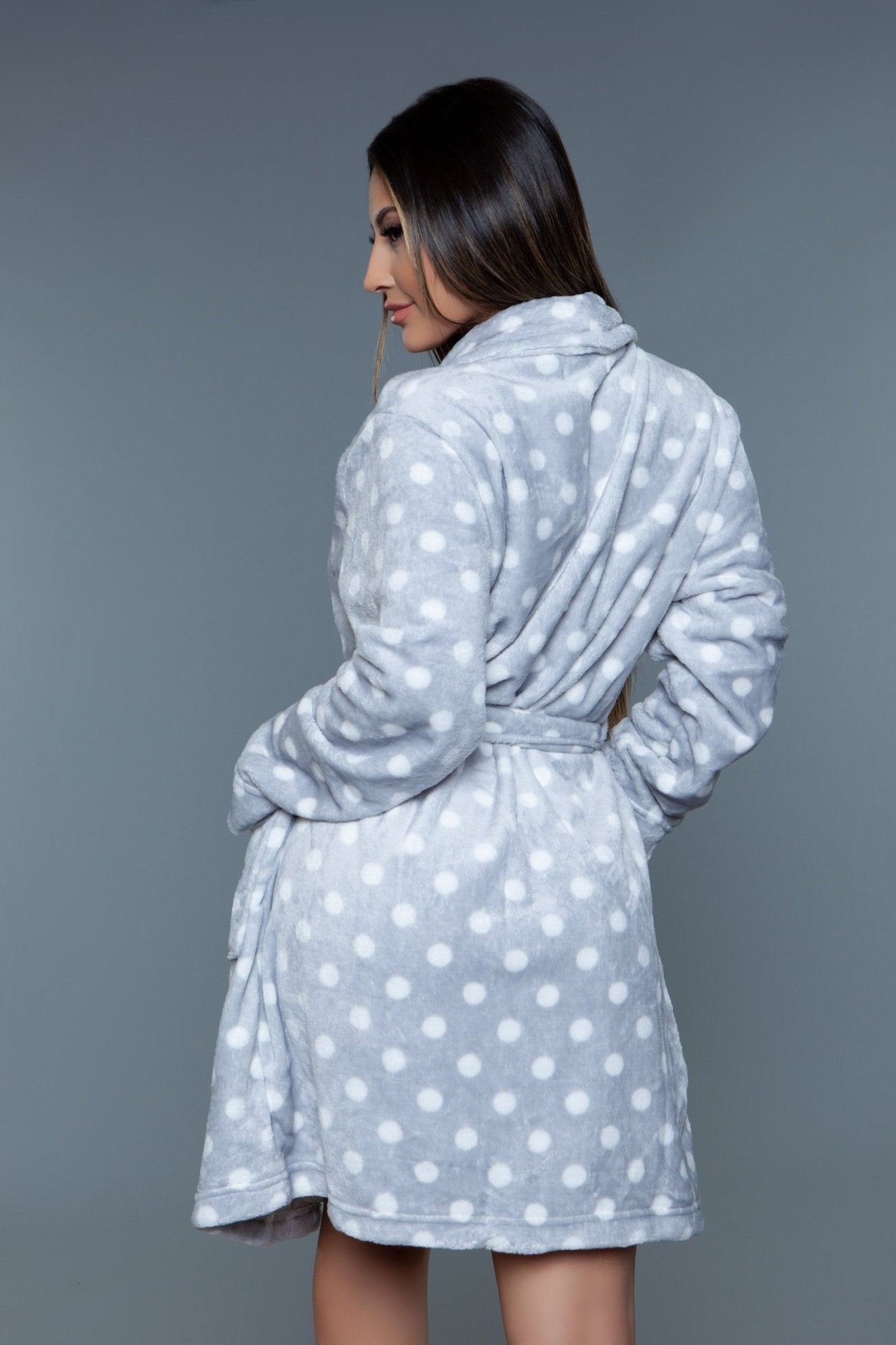 BeWicked Women's Kaylee Robe 2259 - Sexy Lingerie Robe for Women, Soft Satin Kimono with Lace Trim, Plus Size Nightwear - Perfect for Boudoir, Bridal Shower & Romantic Nights