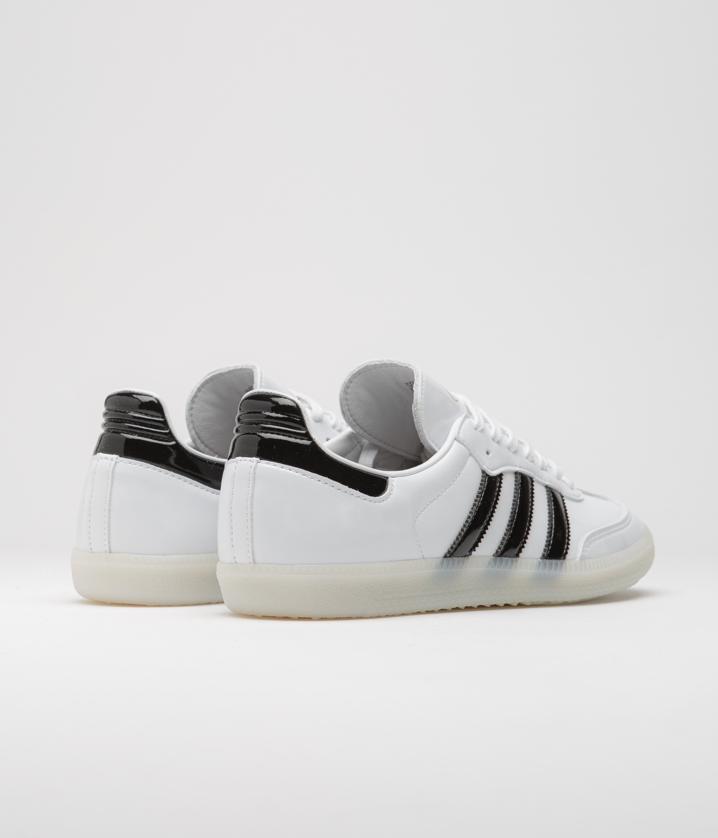 Adidas x Dill Samba Patent Leather Sneakers - White/Black/Gold Metallic - Men's Fashion Shoes for Casual Wear & Street Style