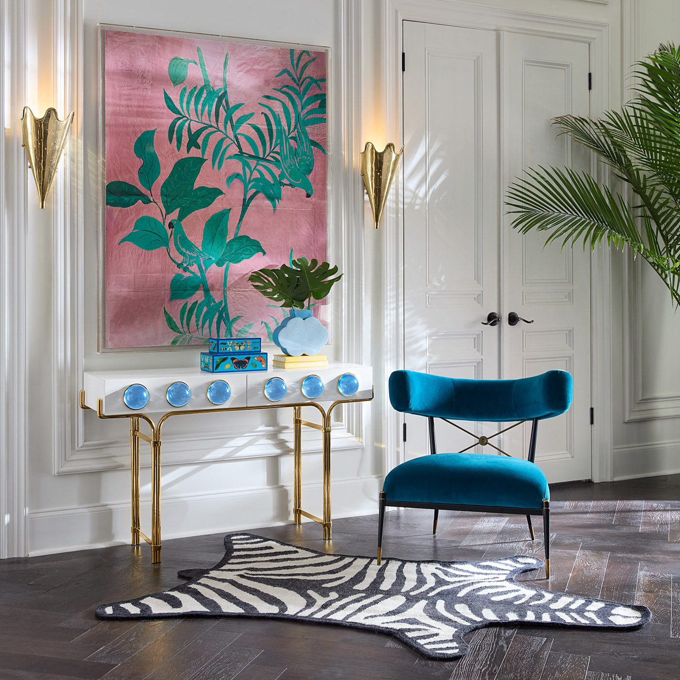 Stylish Zebra Flatweave Rug - Soft & Durable Non-Slip Area Rug for Living Room, Bedroom, or Nursery - Perfect for Boho, Modern & Farmhouse Decor
