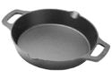 10 Inch Cast Iron Skillet with Dual Handles - Pre-Seasoned, Induction Ready Heavy Duty Frying Pan for Stovetop, Oven & Grill - Perfect for Searing Steak, Baking Cornbread & Camping Cooking (NRE #018608)