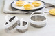 KitchenCraft Set of 3 Stainless Steel Fluted Pastry Cutters - Perfect for Baking Cookies, Pies & Pastry Decorations | Ideal for Home Bakers & Professional Chefs