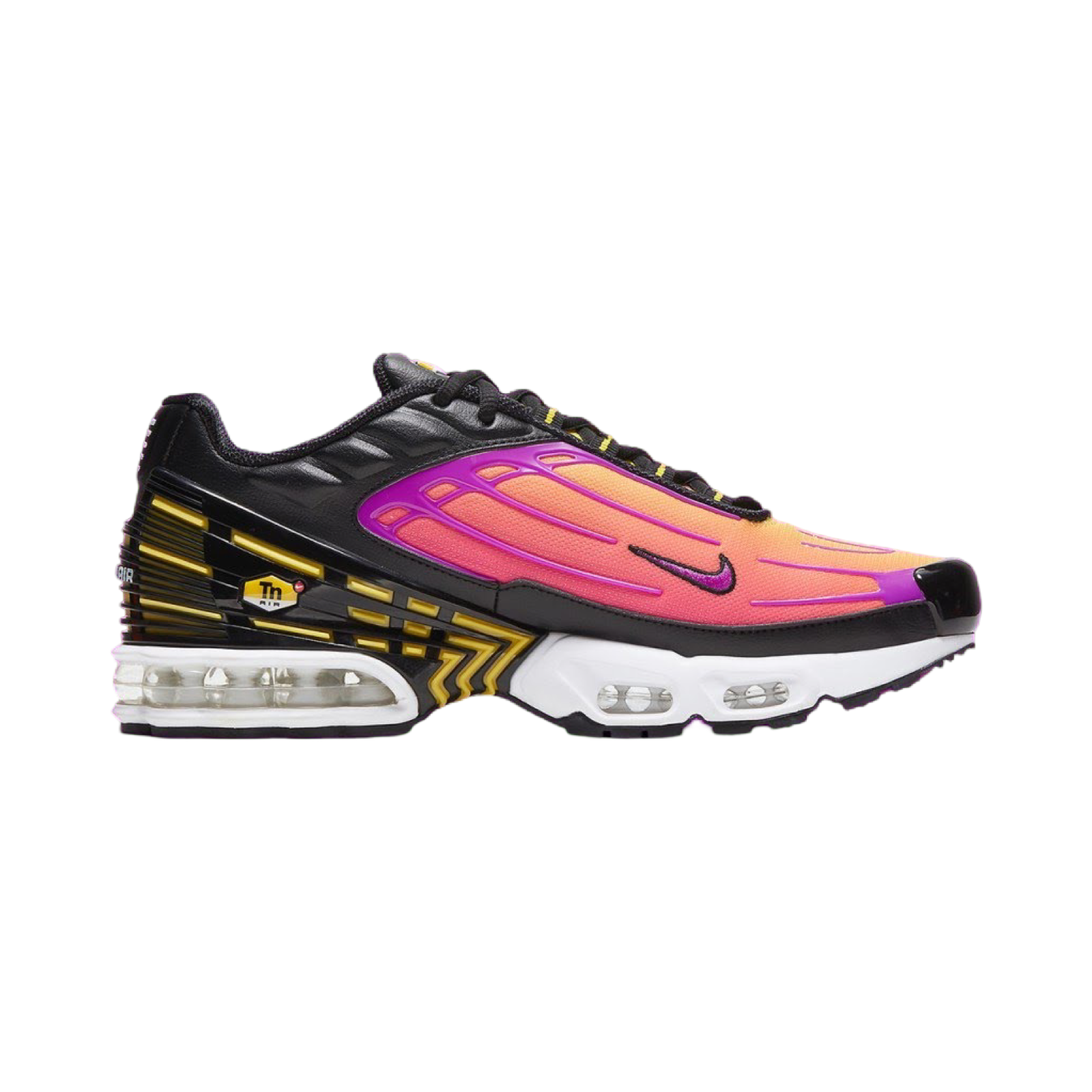 Nike Air Max Plus 3 Running Shoes - Hyper Violet/Black/Dynamic Yellow - Men's Athletic Sneakers for Running, Gym & Casual Wear