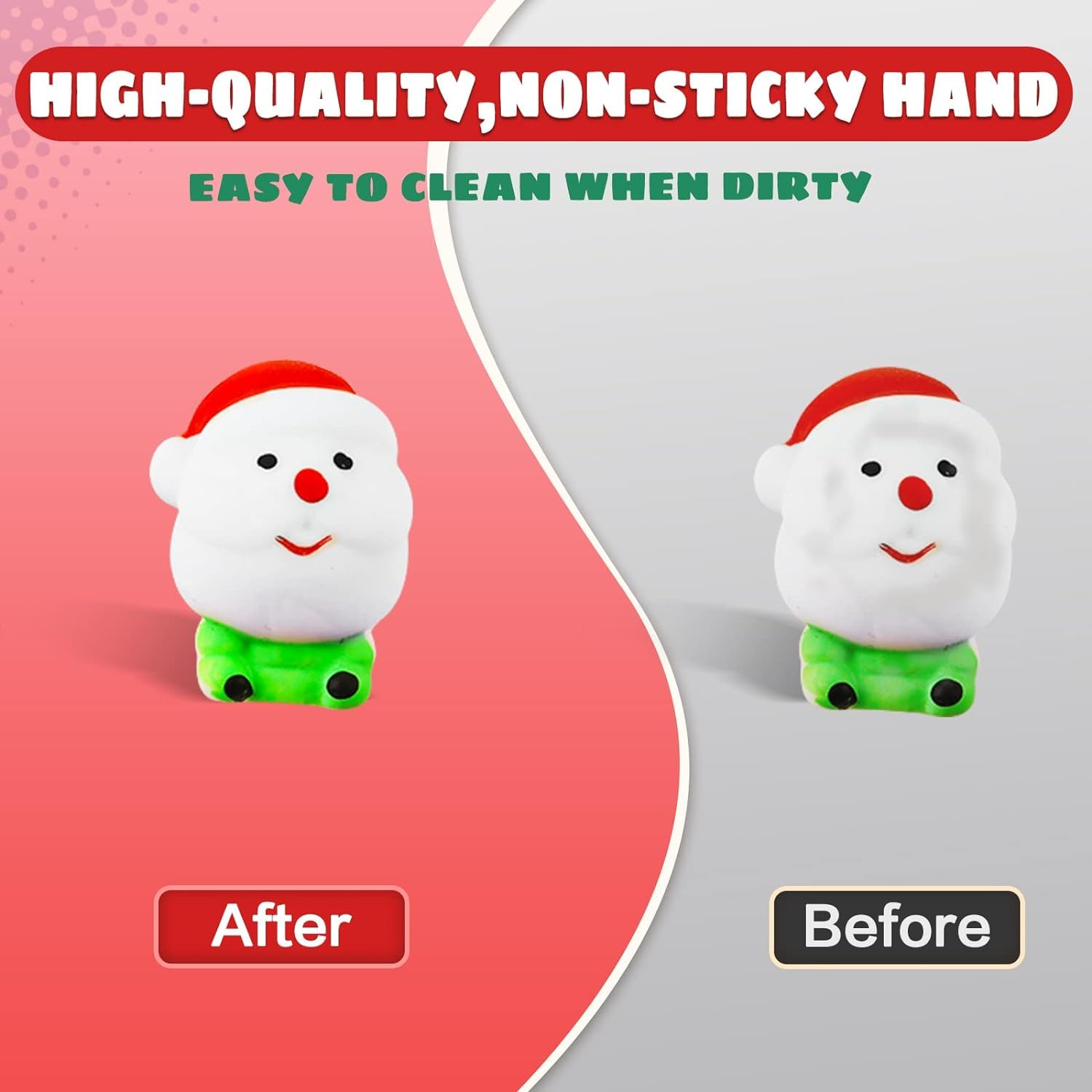 24Pcs Christmas Mochi Squishy Toys for Kids - Cute Stress Relief Party Favors, Stocking Stuffers Gifts for Girls Boys Toddlers - Perfect for Holiday Decor, Classroom Rewards & Sensory Play