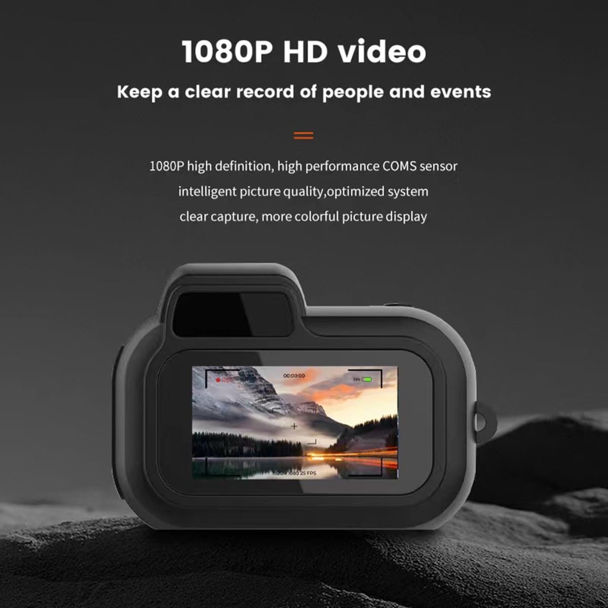 Mini Keychain Camera 1080P HD - Portable Action Camcorder for Vlogging, Sports & Travel - Mini Pixel Camera with Click Chain, Compact & Lightweight for Everyday Adventures