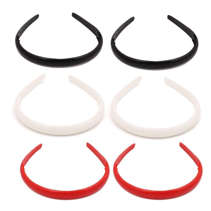 Non-Slip Plastic Teeth Headbands for Women & Girls – Soft Hair Hoops with Tooth Comb Design, Multicolor Hair Accessories (6-Pack) – Perfect for Sports, Workouts, and Everyday Styling