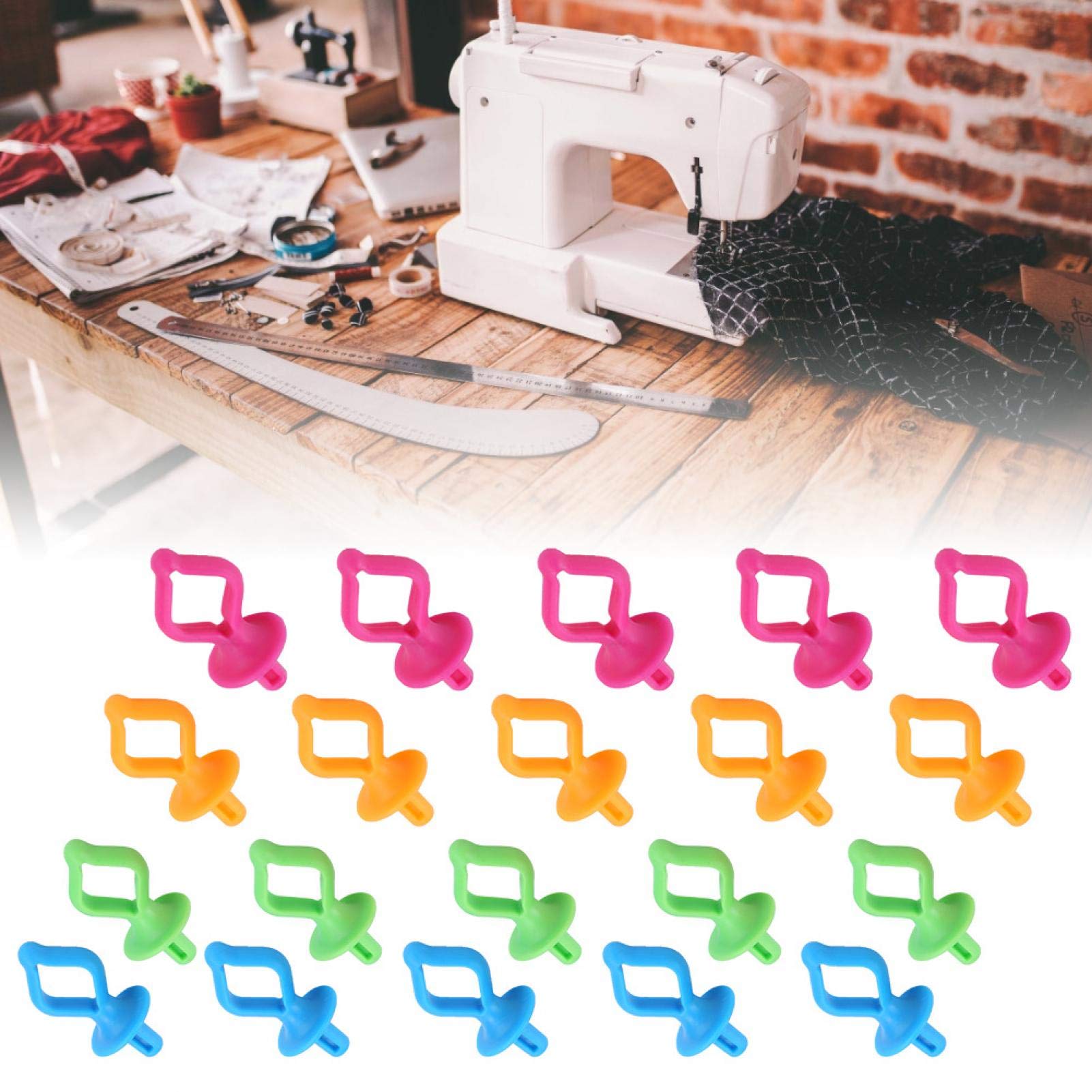 Silica Gel Bobbin Clips for Sewing Machines - Secure Bobbin Fixing Clips & Spool Holders for Embroidery, Quilting & Thread Organizing - Perfect Sewing Machine Accessories for Crafting & DIY Projects