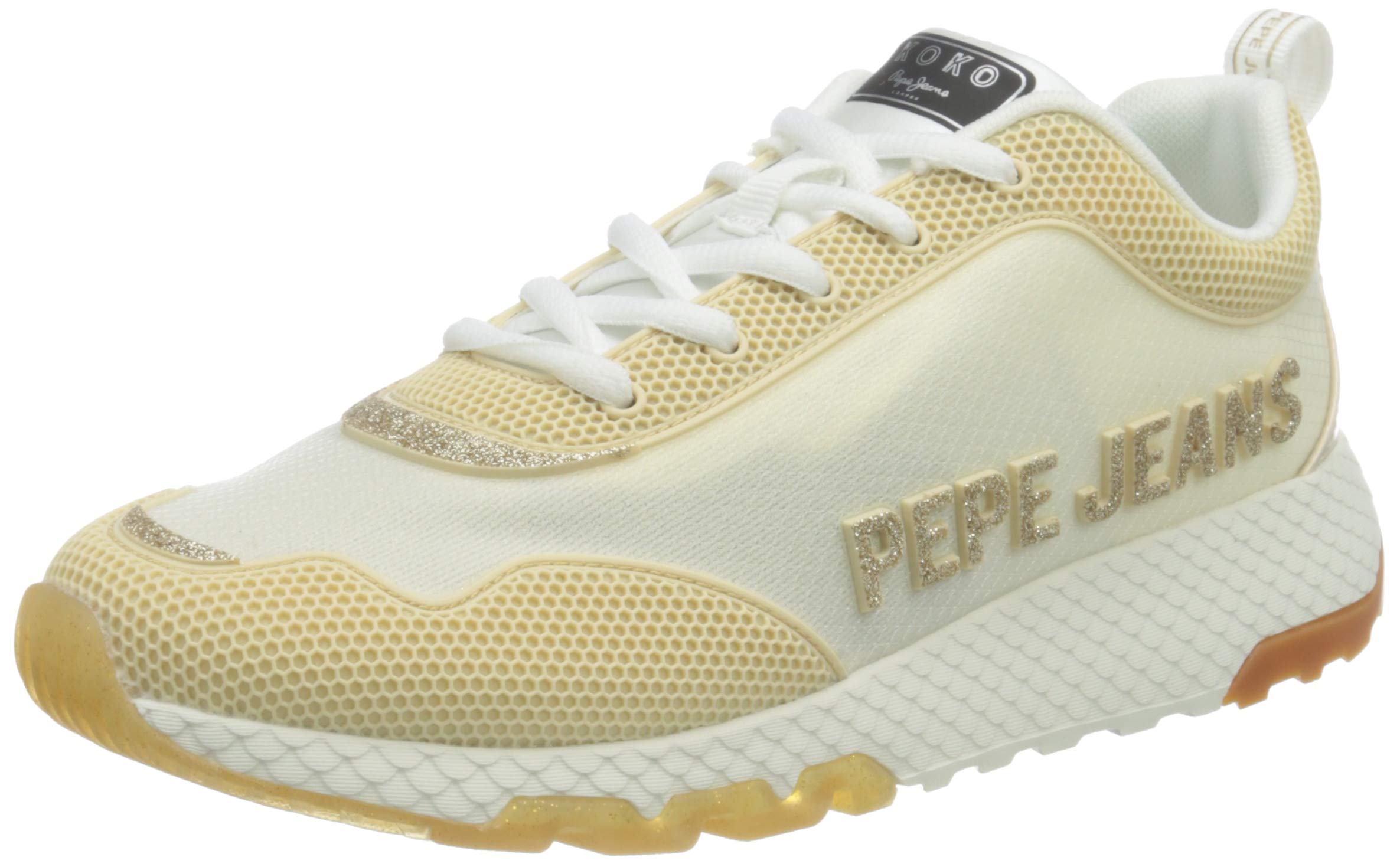 Pepe Jeans Women's Koko Cap Sneakers - Fashionable Low-Top Lace-Up Casual Shoes for Everyday Wear | Perfect for Walking, Shopping & Street Style Outfits
