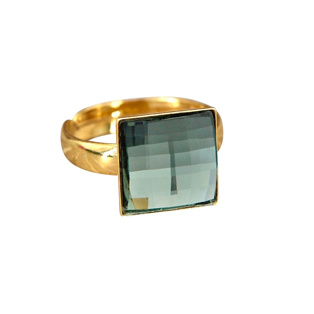 24K Gold Black Diamond Chessboard Ring for Men & Women - Elegant Statement Jewelry for Weddings, Parties & Special Occasions