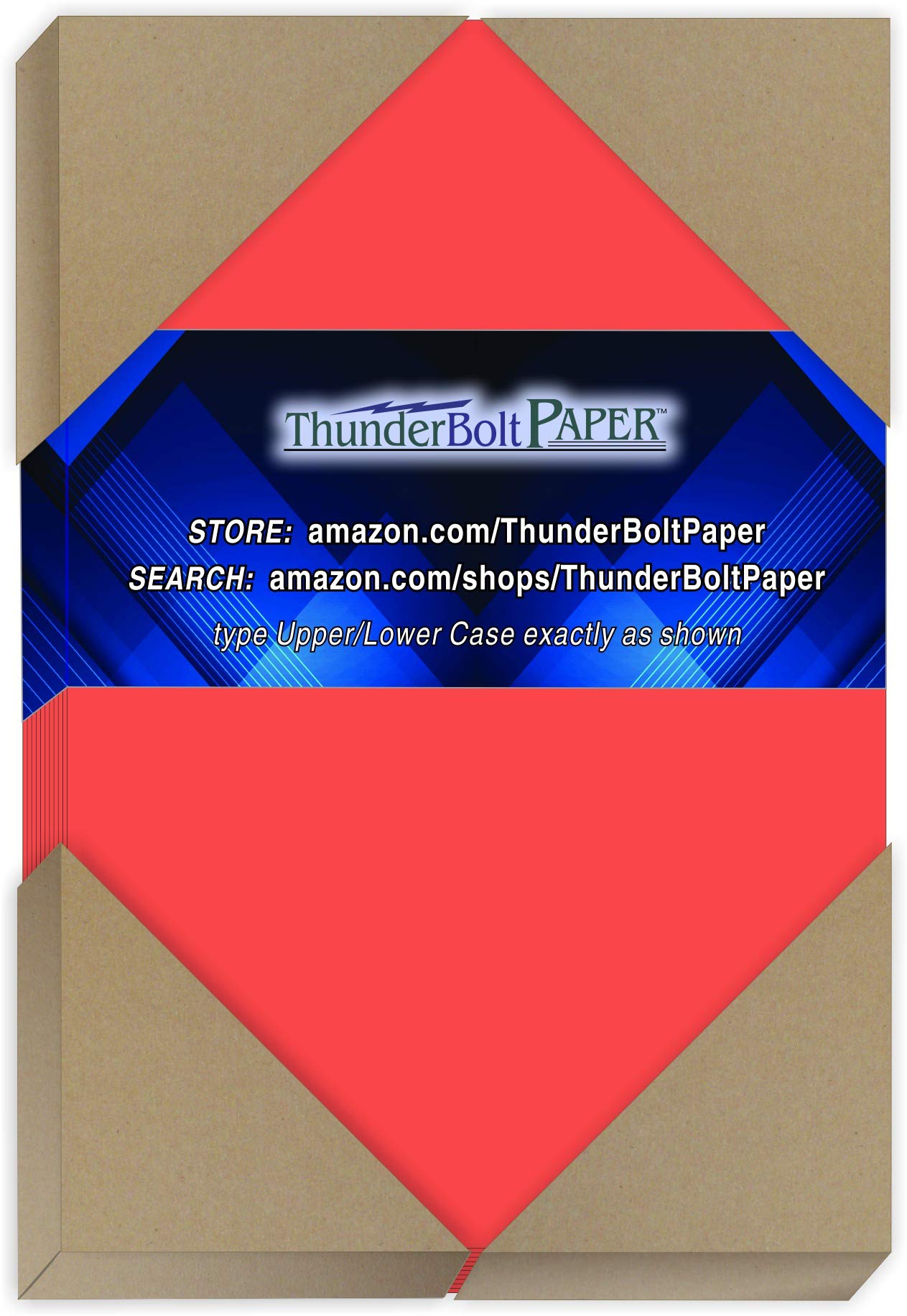 250 Sheets 65lb Watermelon Red Cardstock Paper - 4x6 Inches (4