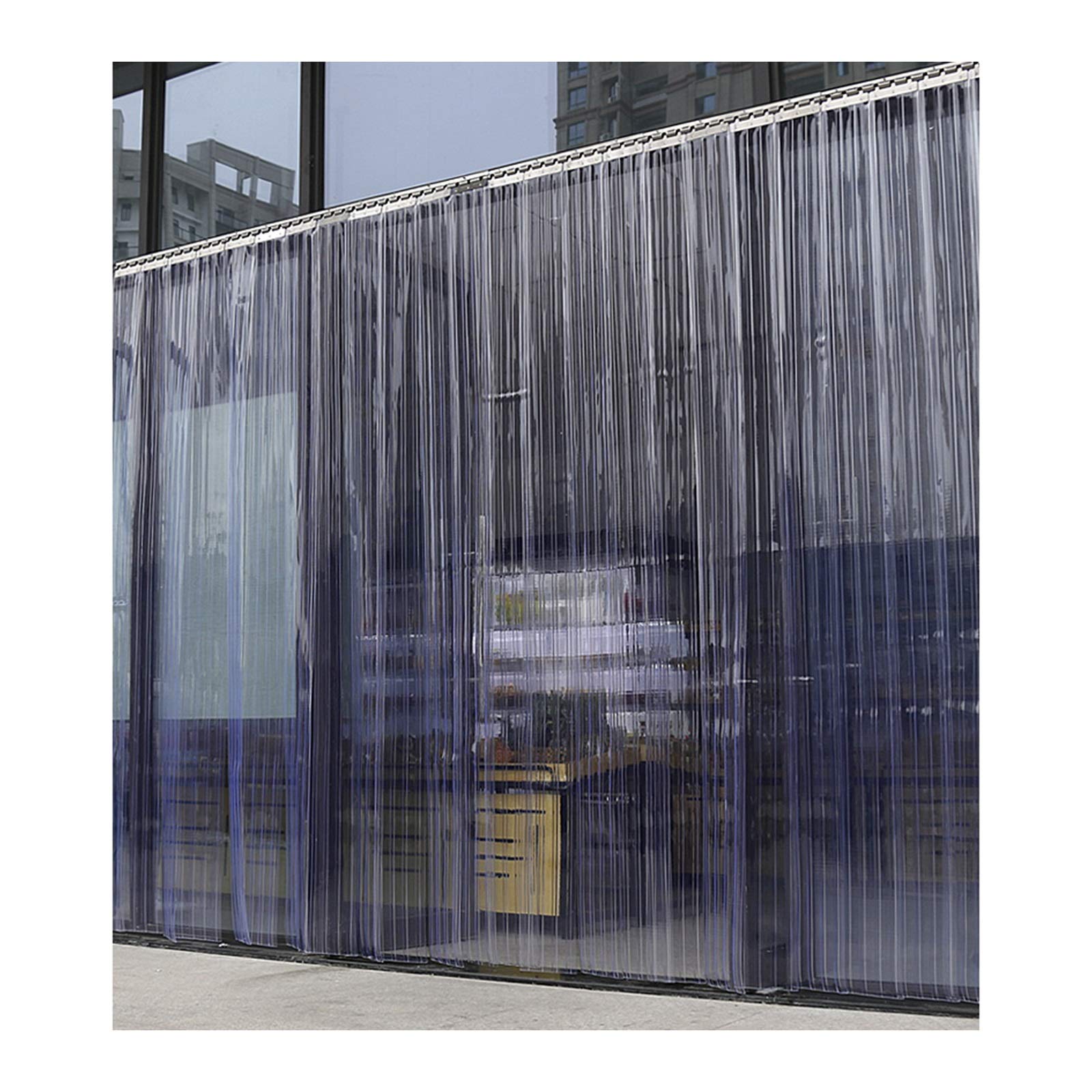 Thermal Insulated Door Curtain - GDMING Plastic Vinyl Strip Curtain Kit with 5cm Overlap | Waterproof Warehouse & Outdoor Partition Panel | Customizable Size for Cold Storage, Loading Docks & Industrial Doors