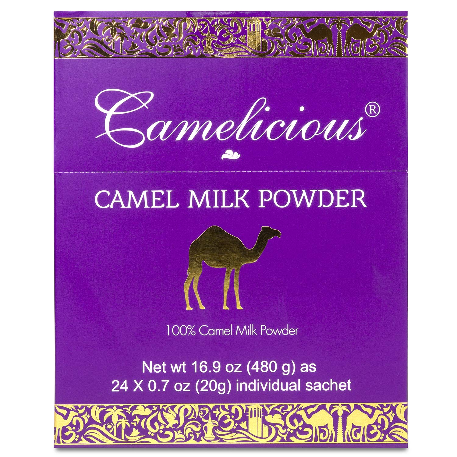 Premium Camel Milk Powder - Camelicious 480g (24x20g Packets) | Non-GMO, Gluten Free, Low Lactose | Flash Pasteurized for Longer Shelf Life | Ideal for Coffee, Smoothies & Baking | Healthy Milk Alternative