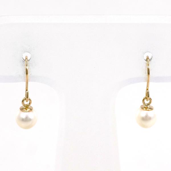 18K Yellow Gold Pearl Earrings for Women – Elegant Stud Earrings with Freshwater Pearls – Perfect for Weddings, Parties & Special Occasions
