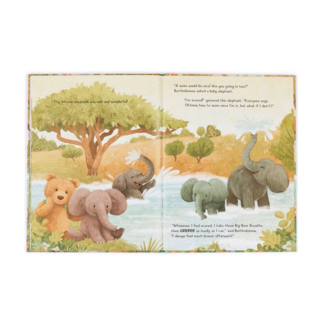 Jellycat It's A Big World Bartholomew Book - Soft Plush Storybook for Kids | Perfect for Bedtime Reading, Gift Giving & Early Learning