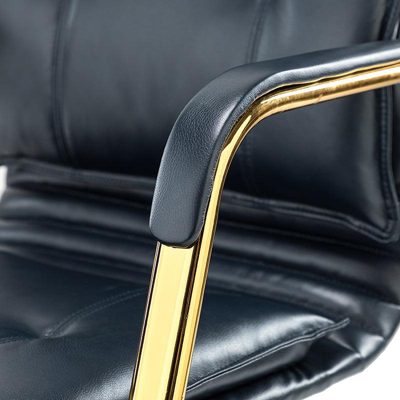 Stylish Michele Vegan Leather Task Accent Chair - Modern Office & Living Room Furniture for Home & Workspace