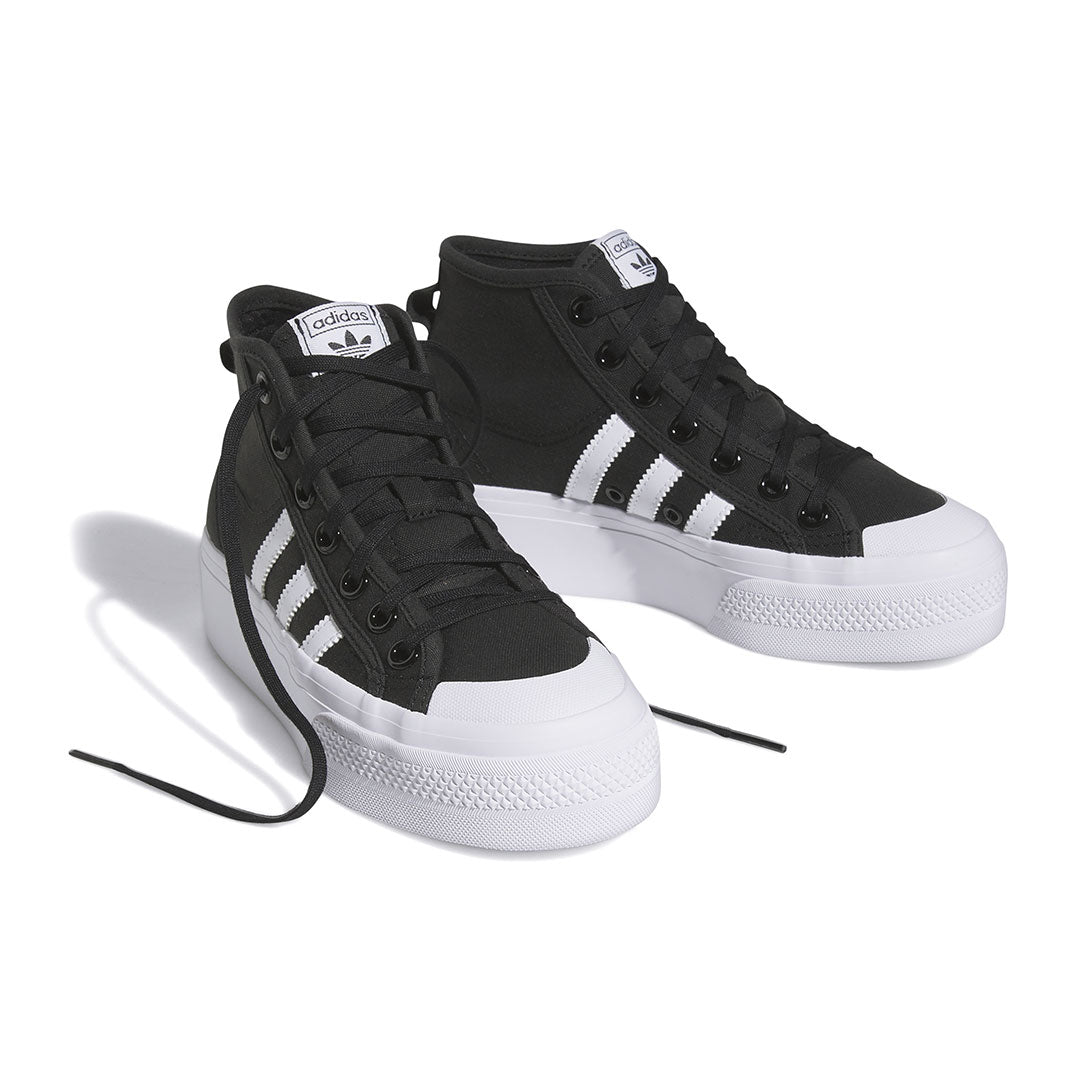 adidas Kids' Nizza Platform Mid Sneakers (IG7833) - Comfortable & Stylish Junior Shoes for School, Play & Everyday Wear