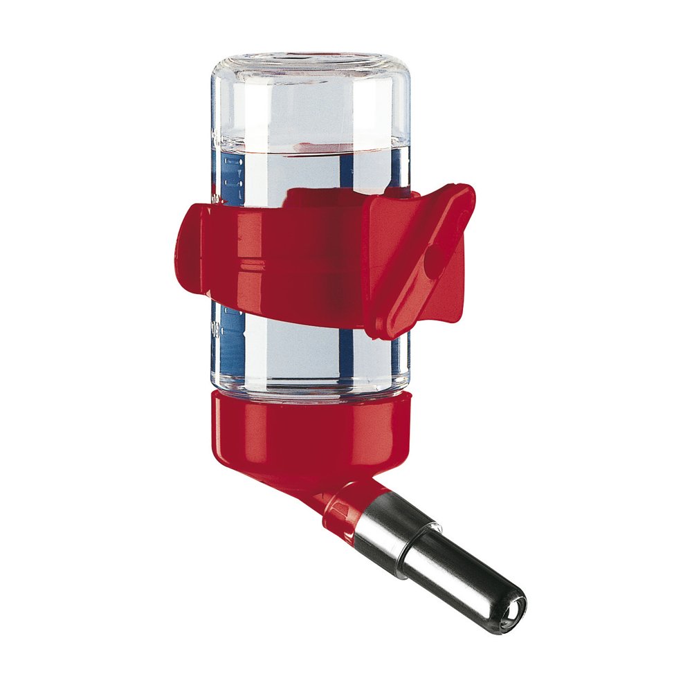 Ferplast 75cc Small Animal Drinking Bottle - Hamster, Mice & Rodent Water Bottle with Cage Hanging System (Assorted Colors) | Perfect for Cages, Habitats & Travel Use