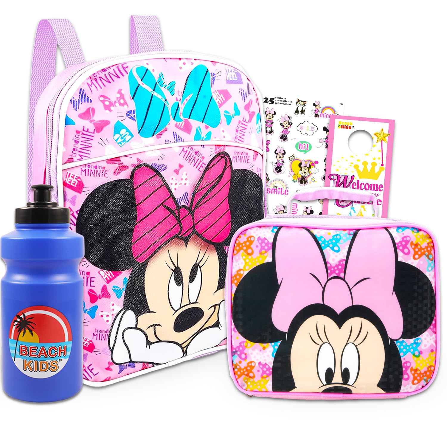Minnie Mouse Backpack and Lunch Box Set for Girls - 11