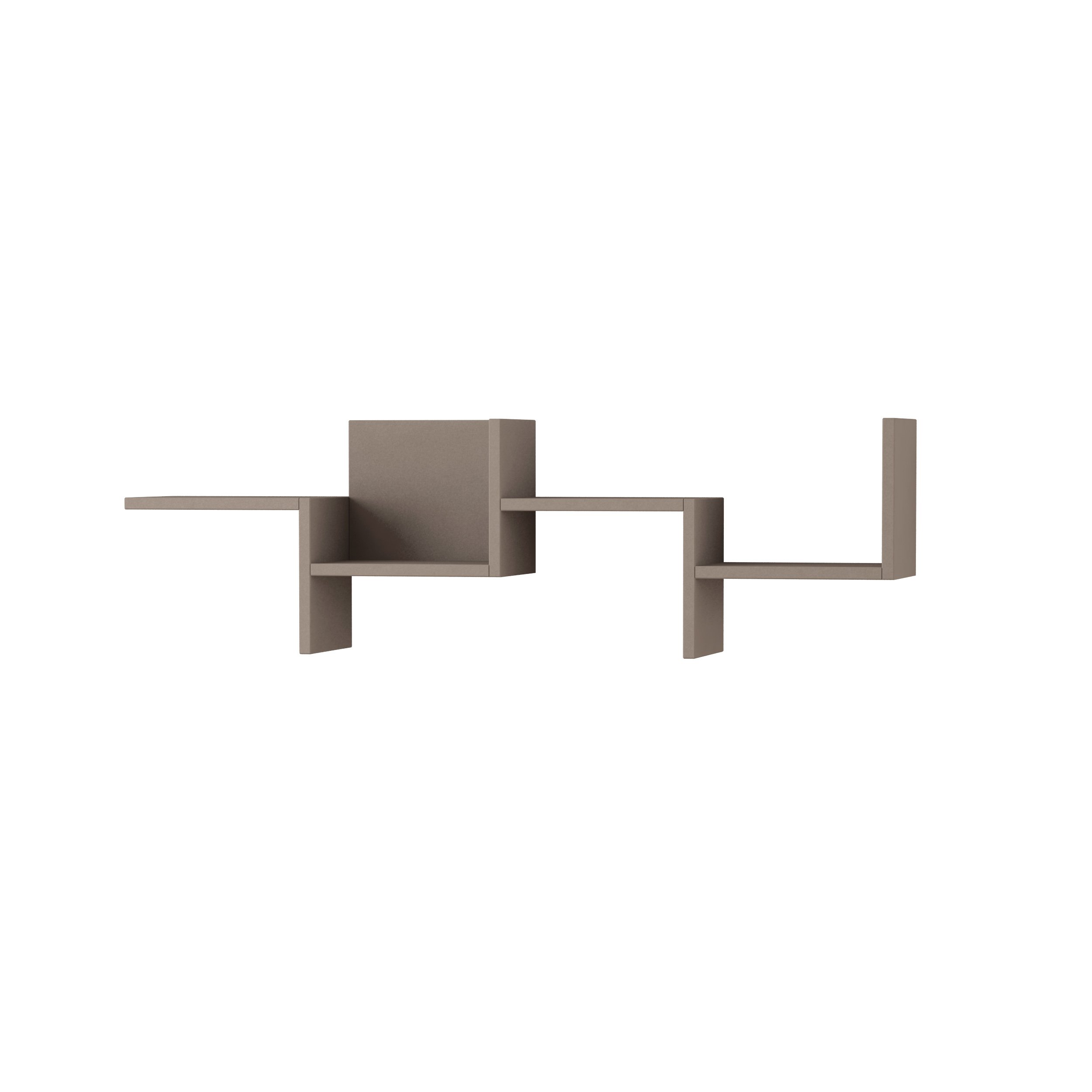Modern Mocha Wall Shelf 14x45.5x8.5