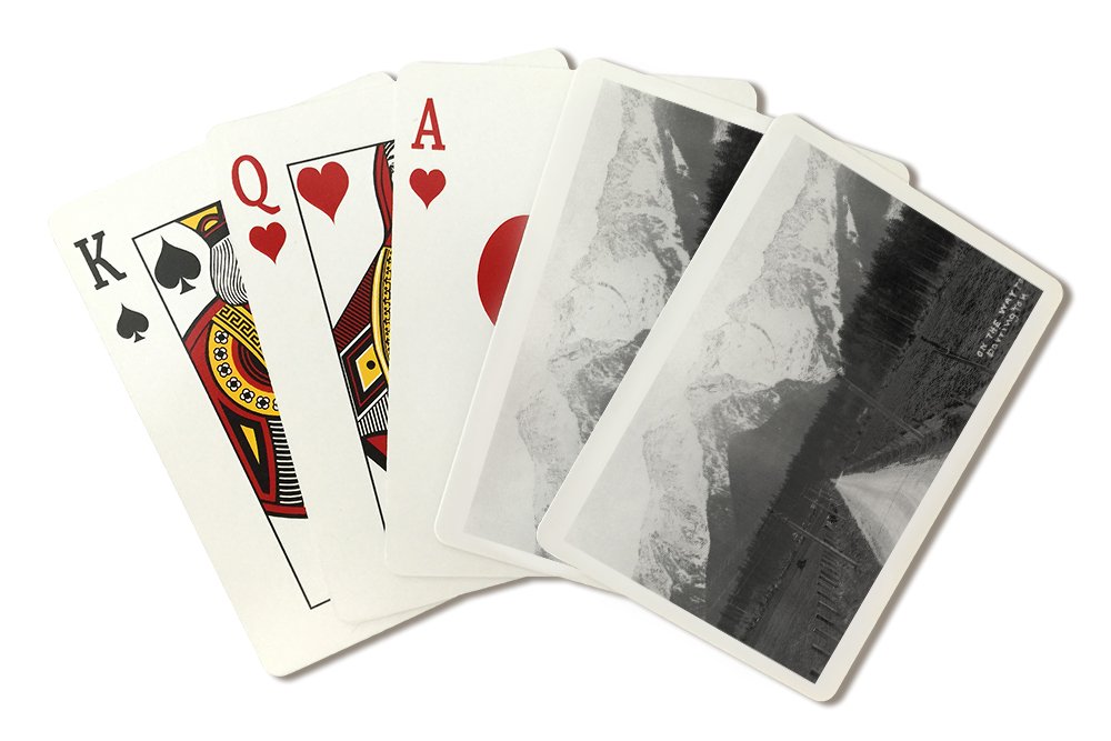 Darrington Washington Mountain Scene Poker Cards - 52 Playing Card Deck with Jokers for Poker Night, Game Parties & Collectors