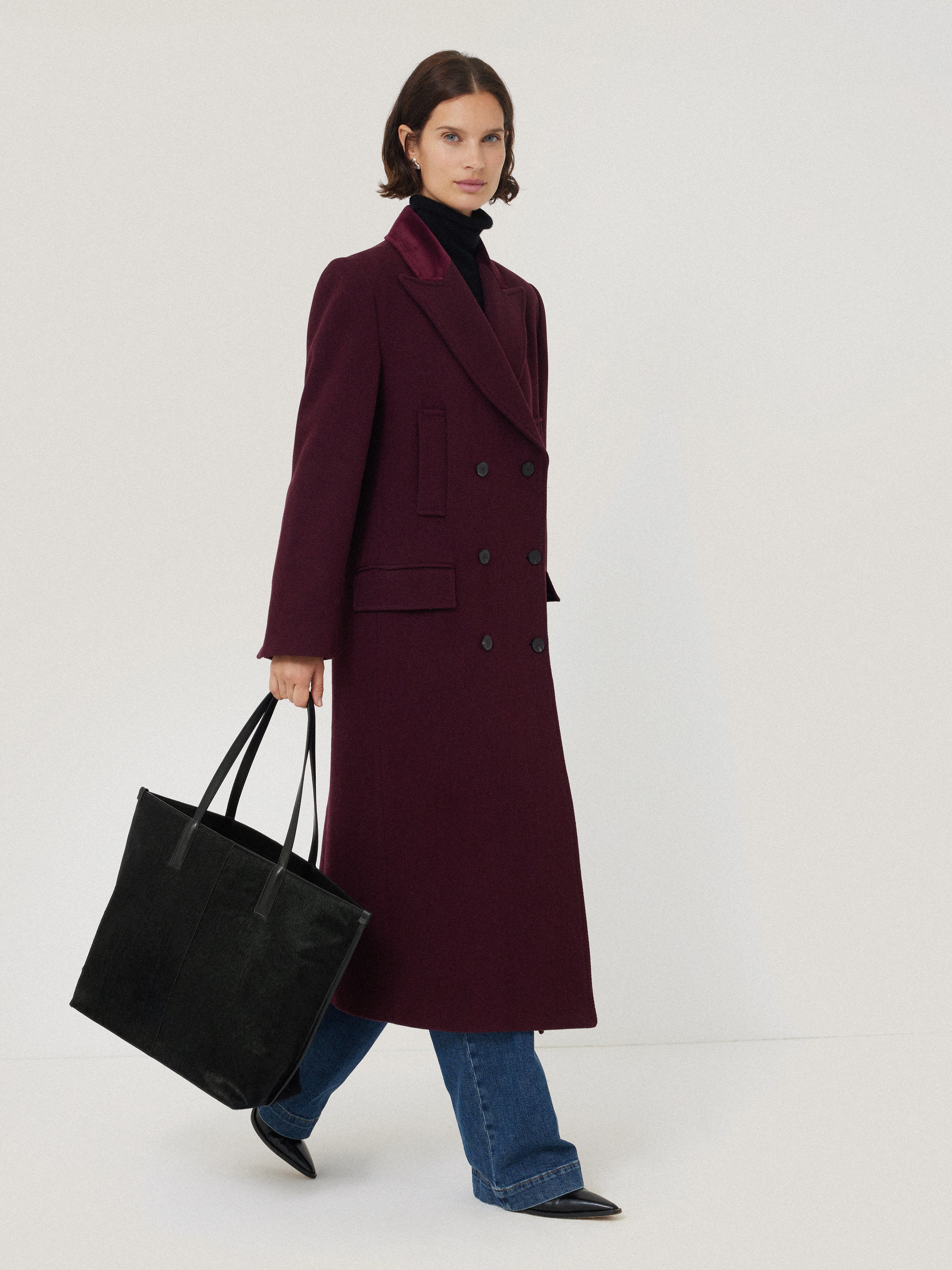 Luxury Calf Hair Leather Tote Bag for Women - Stylish Black Designer Handbag for Work, Travel & Everyday Use