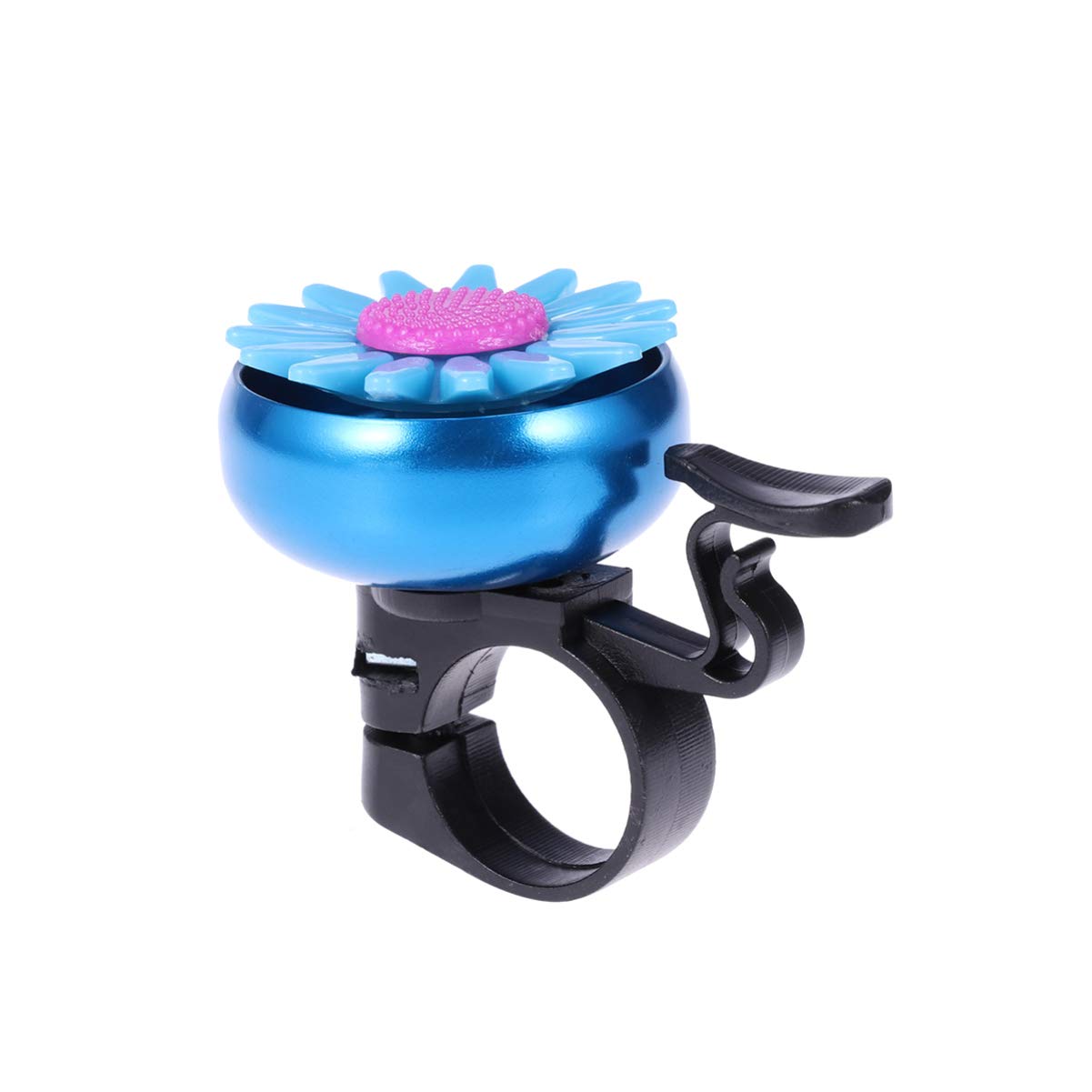 Veemoon Sunflower-Shaped Kids Bike Bell - Blue Bicycle Handlebar Ringer, Loud Cycling Horn for Children's Bikes | Perfect Bike Accessories for Safe Outdoor Rides & Family Cycling Adventures