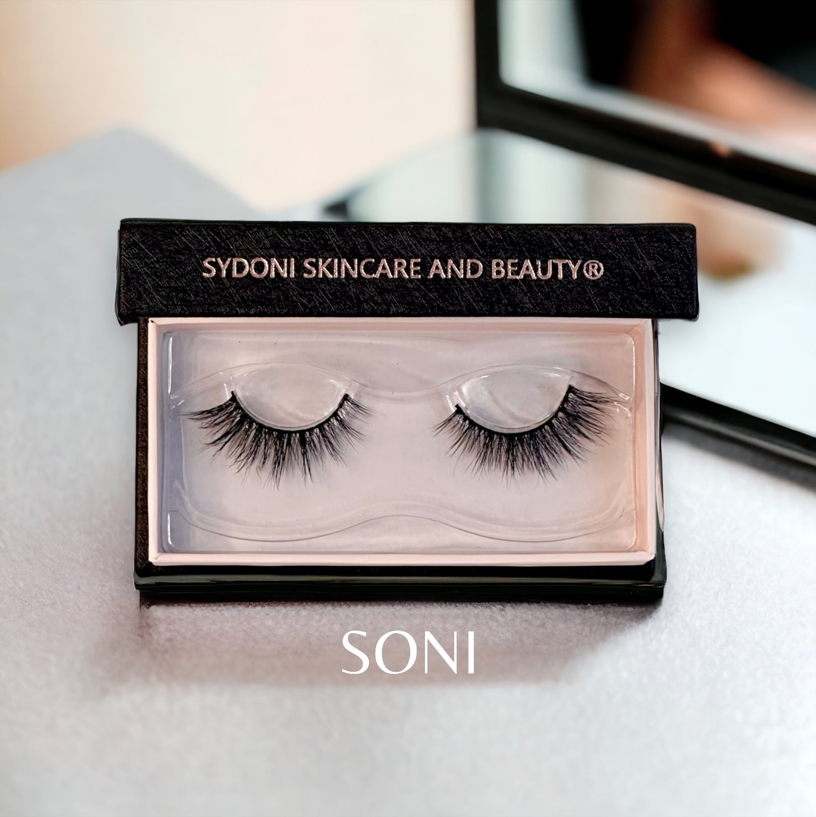 SONI LUXURY MINK LASHES - 3D Natural False Eyelashes for Dramatic Volume & Length | Reusable Handmade Lashes for Women | Perfect for Weddings, Parties & Special Occasions