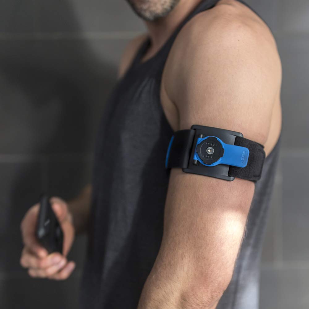 Quad Lock Running Armband - Secure Phone Holder for Jogging, Cycling & Workouts | Sweatproof & Adjustable for iPhone & Android Phones | Perfect for Fitness, Outdoor Sports & Active Lifestyle