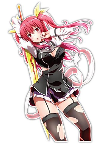 Anime Girl Car Window Decal Sticker - Cute Kawaii Vinyl Decoration for Cars, Bikes, Laptops & More - Perfect for Anime Fans & Car Enthusiasts
