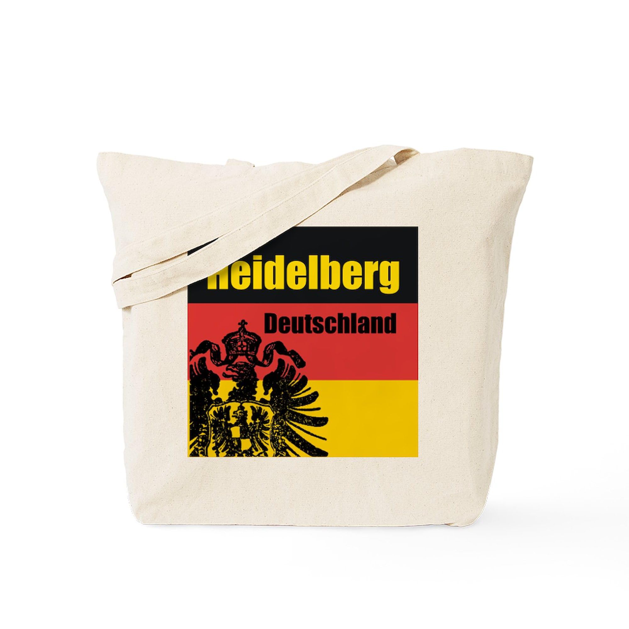 Heidelberg Germany Tote Bag - Natural Canvas Reusable Shopping Bag for Groceries, Beach & Everyday Use