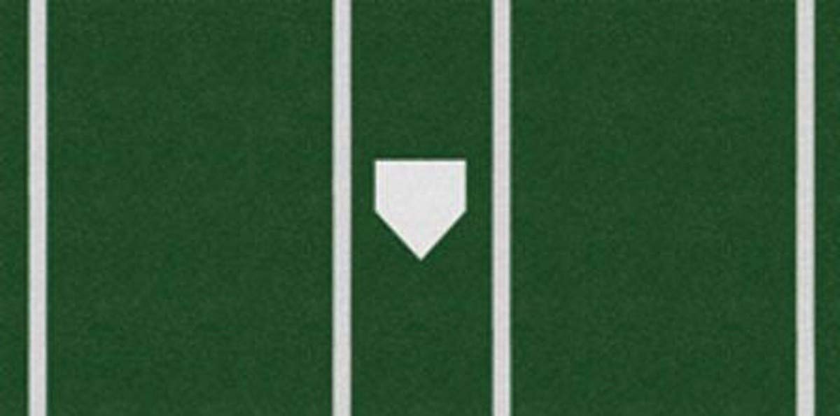 Trigon Sports Pro Turf Home Plate Mat - Durable Baseball Training Mat for Indoor/Outdoor Practice, Batting Cage & Backyard Drills