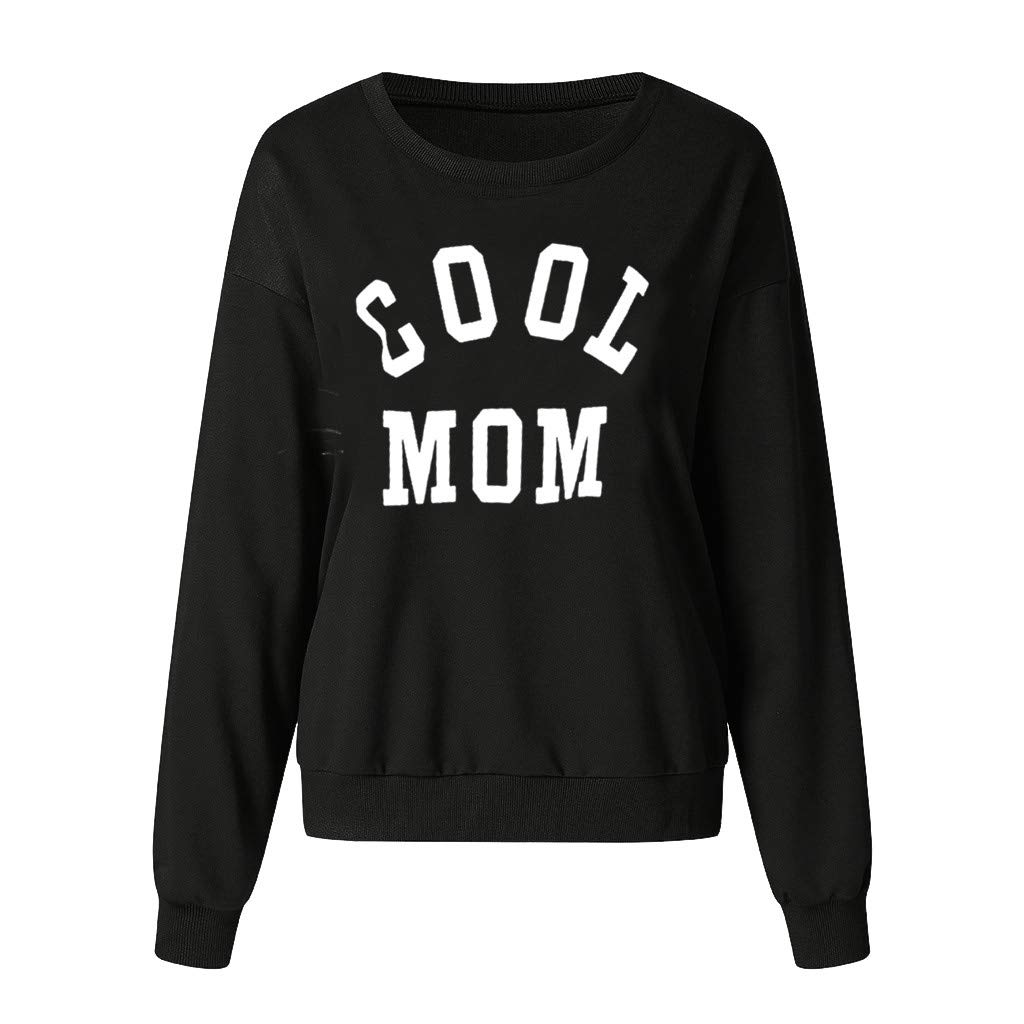 Stylish Red Women's Hoodie & Monogrammed Black Shirts - Winter & Autumn Fashion for Moms | Casual Wear, Layering, Cold Weather Outfits
