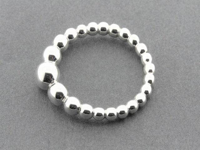 Sterling Silver Graduation Ball Ring - Elegant Jewelry for Graduation Gifts, Prom, and Special Occasions