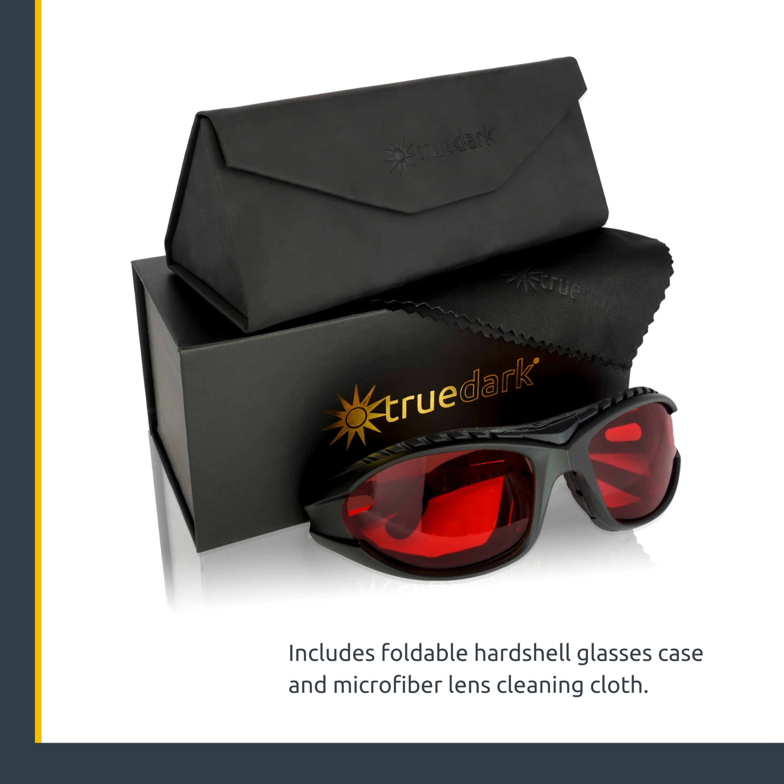 TrueDark Twilights Classic Blue Light Blocking Glasses for Men & Women - Reduce Eye Strain & UV Glare, Improve Sleep - Perfect for Computer Work, Gaming, Watching TV & Phone Use - Anti-Blue Light Eyewear by Dave Asprey