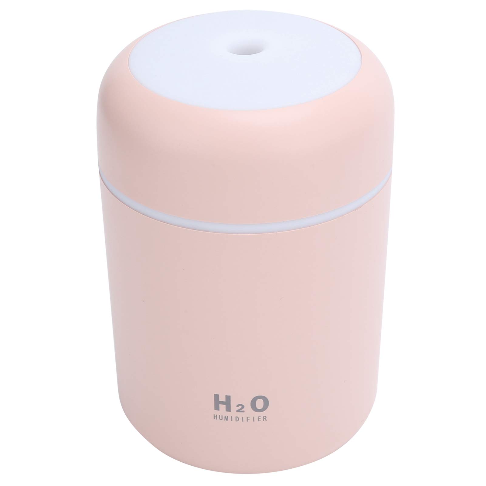 **300ml Portable Mist Maker & Mini Humidifier for Office, Bedroom, Room - Pink | Lightweight Desktop Humidifier for Dry Air Relief & Aromatherapy**