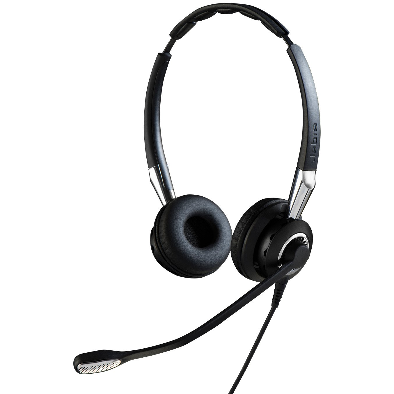 Jabra 2400 II USB Duo CC Wired Call Center Headset with Noise Cancelling Microphone - Softphone Compatible, UC Optimized for Clear Business Communications (Ideal for Call Centers, Remote Work & Customer Service)