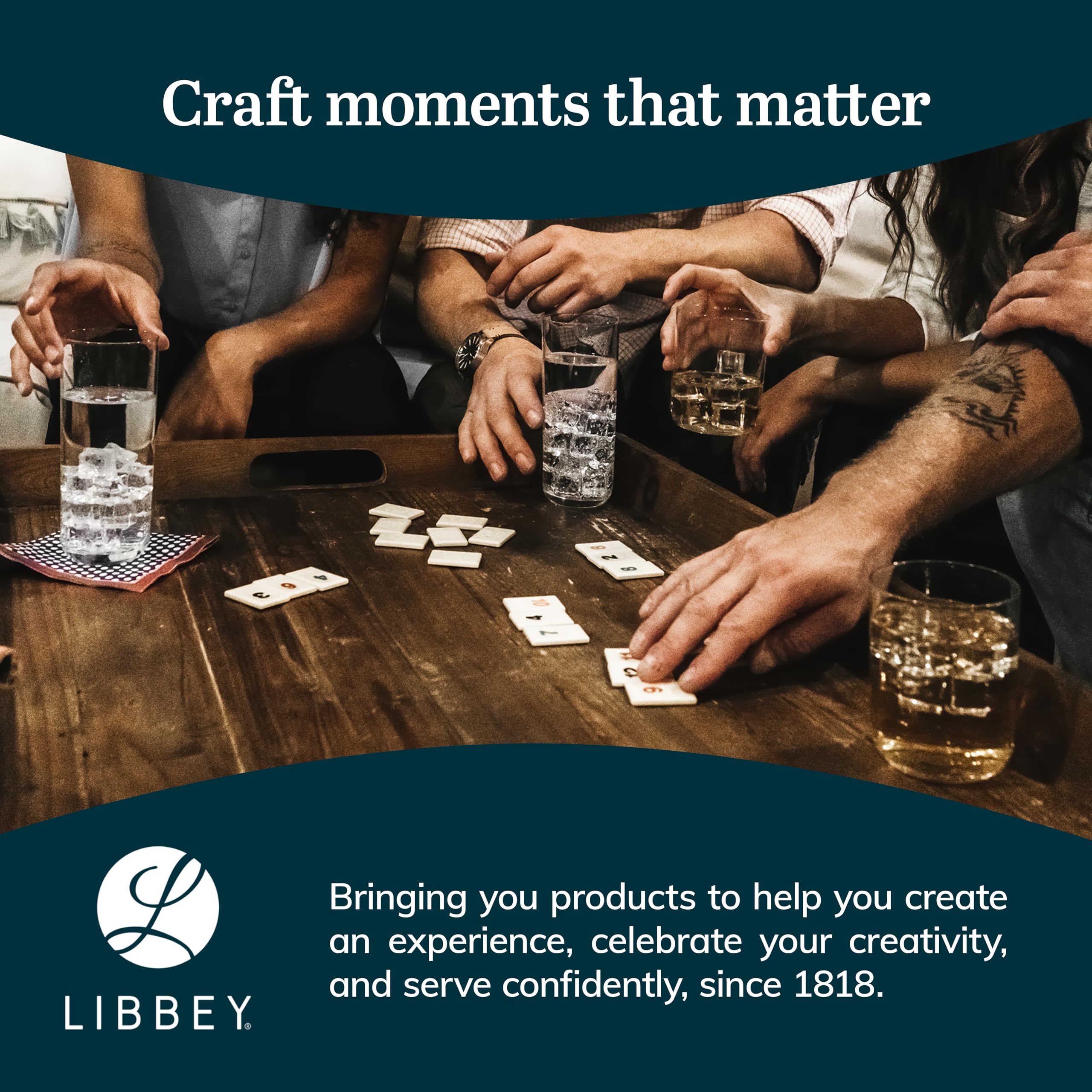 Libbey Samba 16-Piece Glass Set - 8 Tumblers & 8 Rocks Glasses for Cocktails, Iced Coffee, and Juice - Perfect for Home Bars, Parties, and Everyday Use