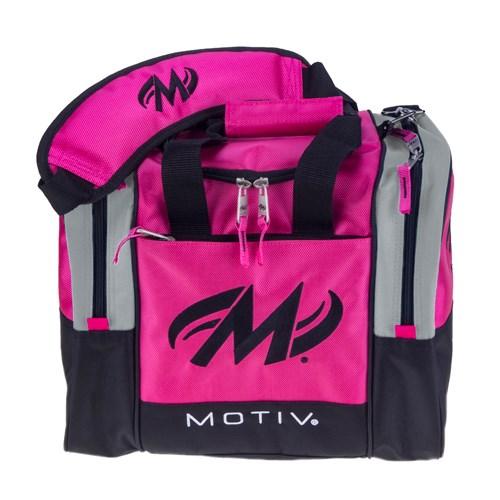Motiv Shock Hot Pink Single Tote Bowling Bag - Lightweight & Durable Bowling Accessory for Women & Men - Perfect for League Play, Practice & Tournaments