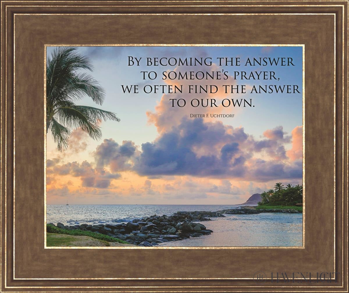 Becoming the Answer Motivational Poster - Inspirational Wall Art for Office, Classroom & Home Decor - Perfect for Work Motivation & Personal Growth
