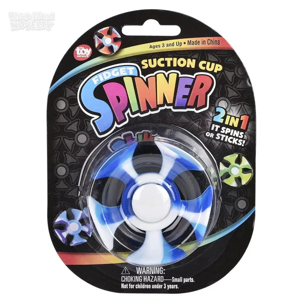 2.5 Inch Suction Cup Fidget Spinner - Stress Relief Toy for Office, School & Home Use - Fun Desk Gadget for Kids and Adults