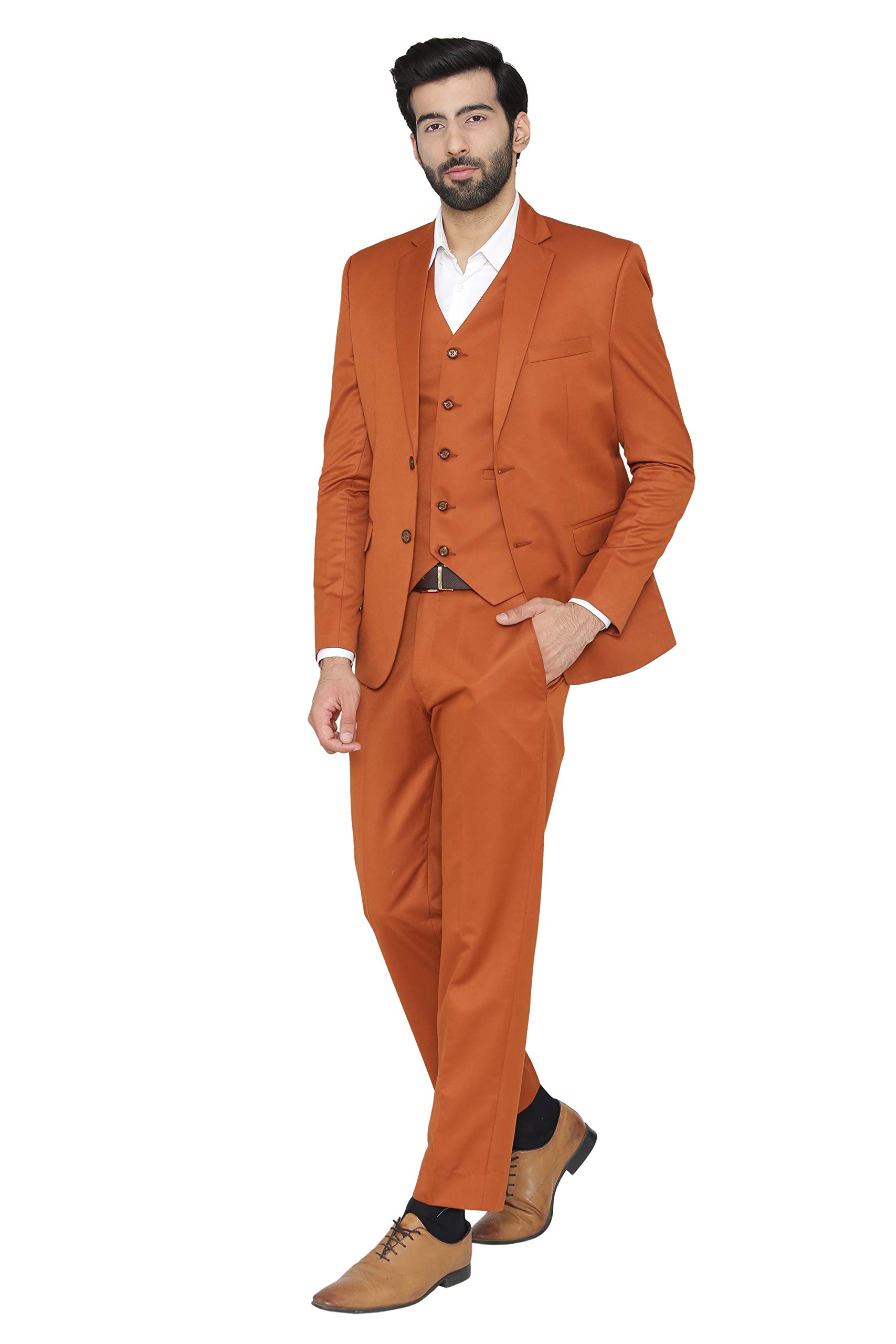 Vintage Men's Polyester Cotton 3-Piece Suit for Wedding, Evening & Formal Events | Classic Tuxedo Style for Grooms, Prom & Special Occasions