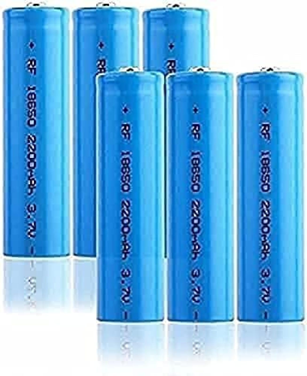 2200mAh Rechargeable Lithium-ion Button Batteries - 6 Pack for LED Devices, Toys, Electronics & More | Long-Lasting Power for Flashlights, Remote Controls & Key Fobs