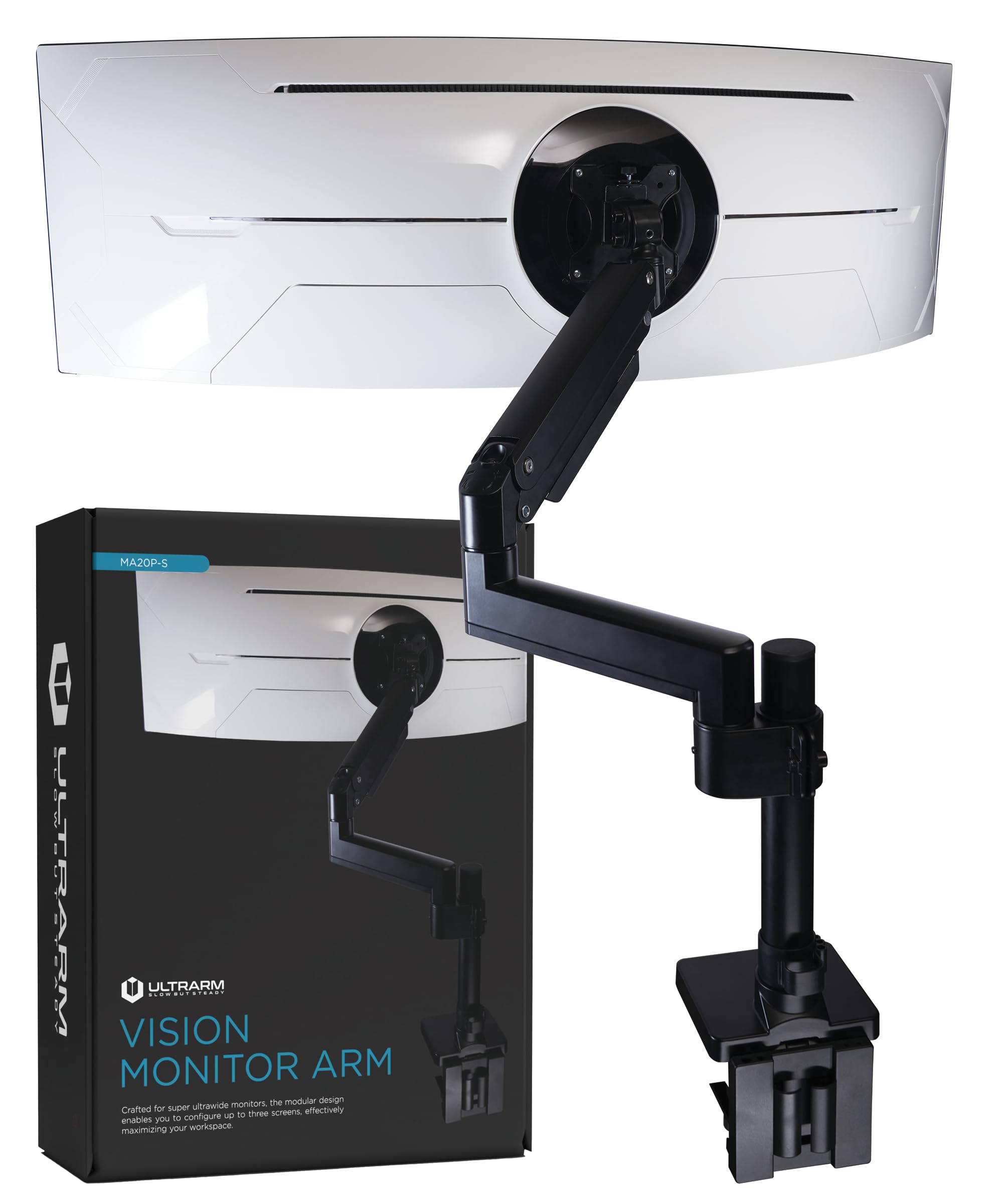 Heavy Duty Monitor Arm for Ultrawide Monitors up to 57