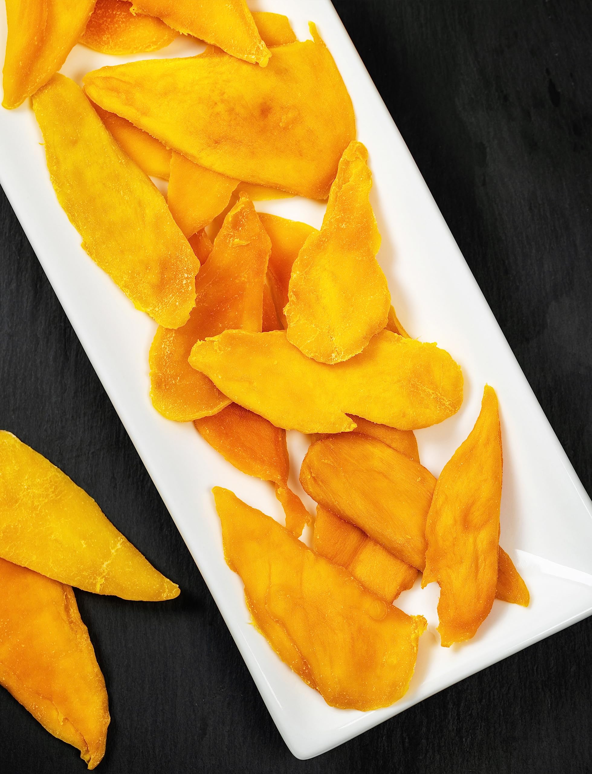 Organic Dried Mango Slices - No Sugar Added, Natural Vegan Snacks, 2 Pound Bulk Bag - Perfect for Healthy Snacking, Trail Mix & Lunch Boxes