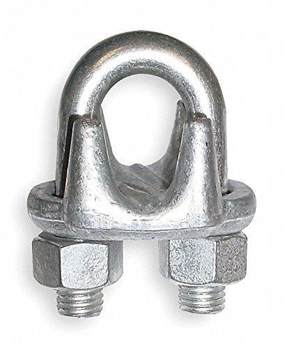 Stainless Steel Wire Rope Clip 3/16 Inch - Heavy Duty Malleable Iron Clamp for Marine, Rigging & Construction Use