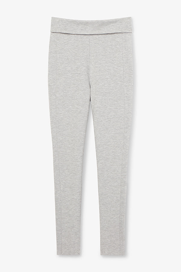 Stella Women's Washable Ponte Leggings - Gray Melange | Comfortable & Stylish for Yoga, Workout & Everyday Wear