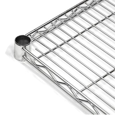 Nella 18 x 42 Chrome Wire Shelf - Heavy Duty Metal Shelving Unit for Kitchen, Garage, Pantry Organization & Storage Rack