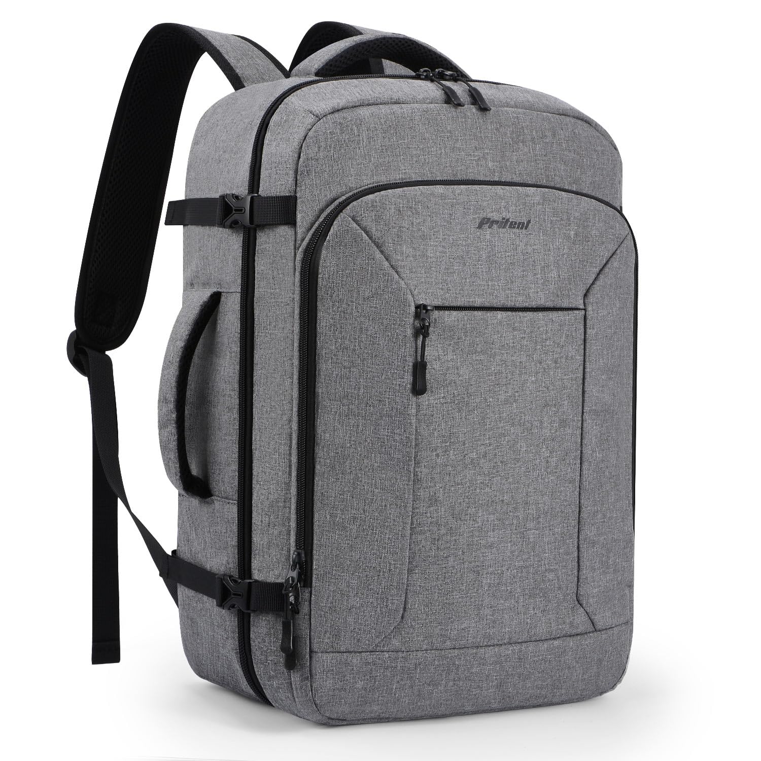 Waterproof Travel Backpack for Women & Men with Laptop Compartment - Lightweight Carry On Backpack for Business Travel, Hiking, Gym & Daily Use (Grey) - Perfect for Commuting, Weekend Trips & Outdoor Adventures