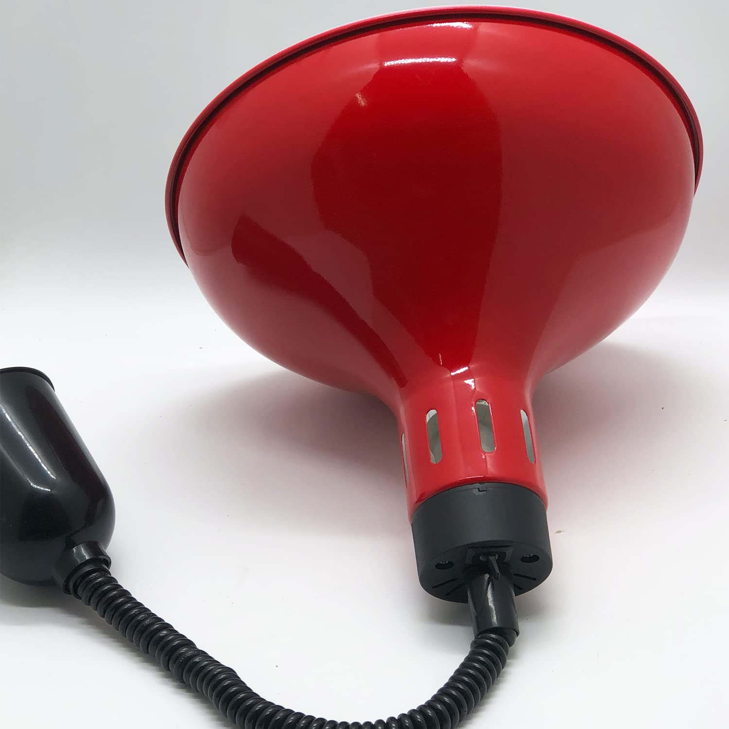 Commercial Food Warmer Lamp - 29cm Diameter Adjustable Buffet Heater (60-150cm Height) - Red - Perfect for Restaurants, Catering & Buffet Service