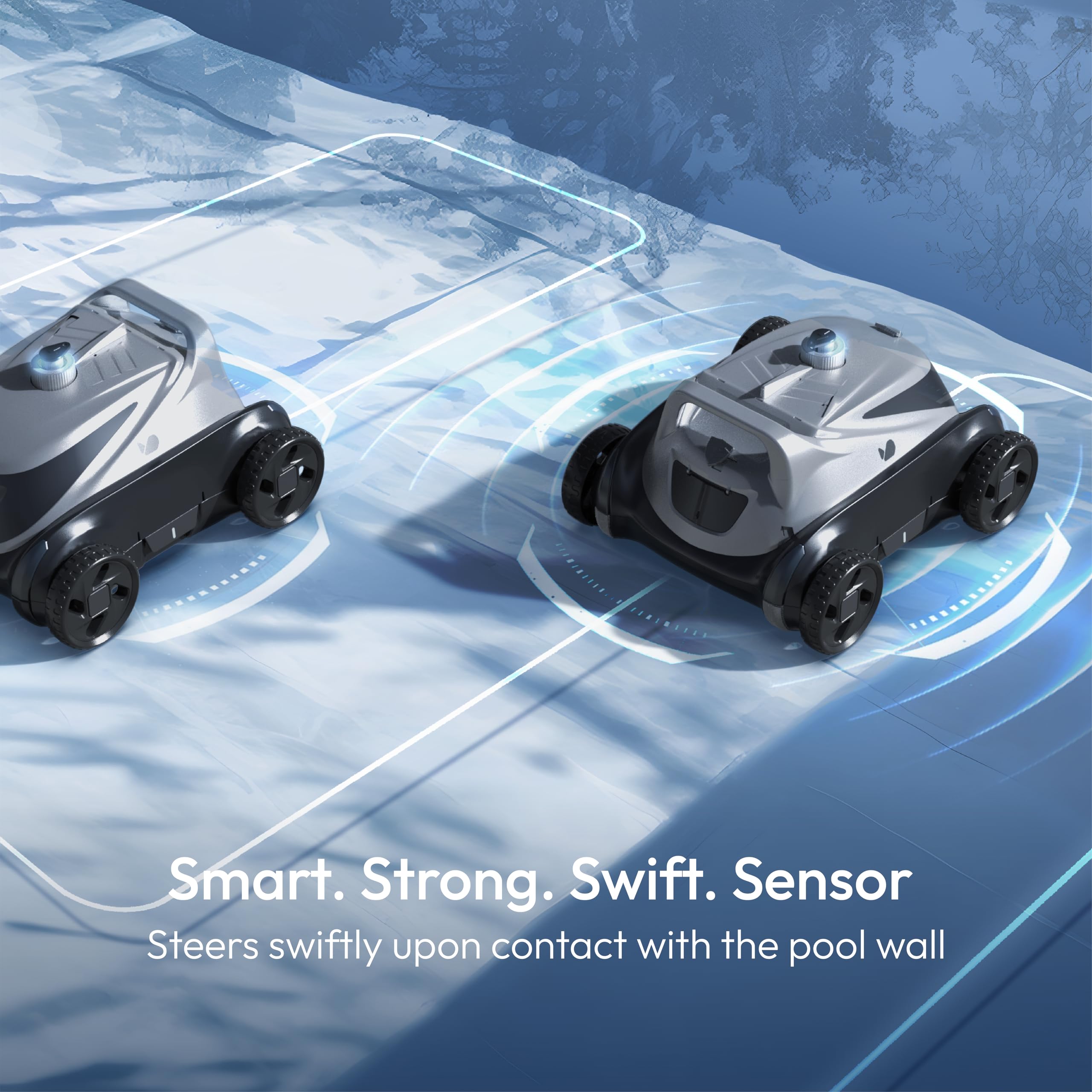 Bubot 500P Cordless Robotic Pool Cleaner - Powerful Dual Motor Pool Vacuum with Bluehole Suction, DirtLock 2.0 Technology, Self-Parking & 140-Min Runtime for Above Ground Flat Pools up to 1,076 Sq.Ft - Ideal for Inground & Above Ground Swimming Pool Cleaning & Maintenance