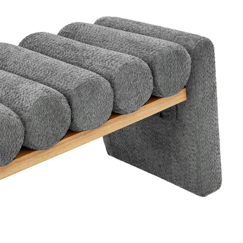 Modern Functional Bench with Solid Wood Seat Frame - Stylish Entryway, Living Room, or Bedroom Seating - Durable & Comfortable for Home Decor